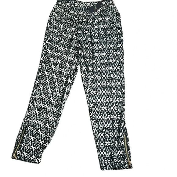 Dex  Y2K pull on harem print pants,Small,NWT. boho,balloon pants,xtra pleat,zip - Picture 3 of 11